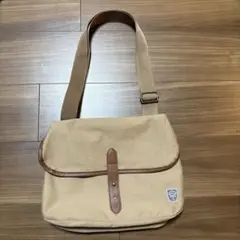 【KEY MEMORY】Canvas crossbody bag BEIGE