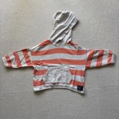 【即納・値引き交渉不可】BREEZE　ストライプ柄フード付きパーカー 110cm