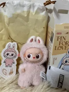 正規品POP MARTイニシャルラブブ　G ベビーピンク