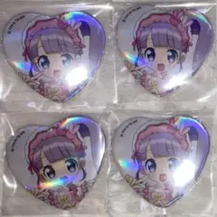 プリパラ LAFARY ラファリー 真中らぁら ハート型缶バッジ 2個セット