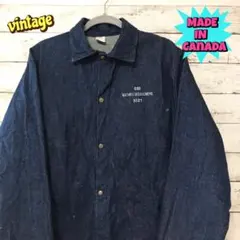 ヴィンテージ　希少　Canada デニム シャツジャケット インディゴ