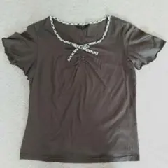 DAKS ブラウン Tシャツ 40サイズ カットソーのサムネイル