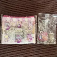マツケンサンバ　ハローキティ　めじるしアクセサリー　クリアポーチ