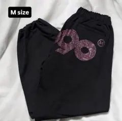 【Mサイズ・未使用】9090girl パンツ スウェット キラキラ ブラック