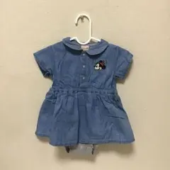 Petit main ワンピース　ミニーマウス　80