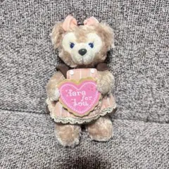 シェリーメイぬいぐるみ ストラップ　バレンタイン　ダッフィー　ぬいぐるみバッジ