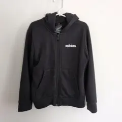 16日まで値下げ adidas アディダス　黒 ジップアップパーカー　120