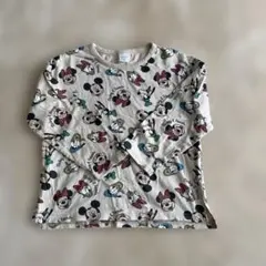 futafuta ミッキー ミニー 長袖カットソー 120