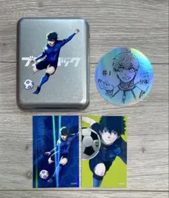 ブルーロック　伊勢丹　 潔 世一 ホロカードふ＋缶 オーロラステッカー