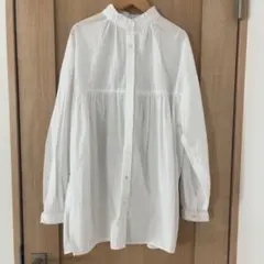 ジャンク品　UVカット　フリルシャツ　チュニック　ブラウス