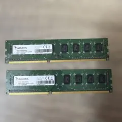 ADATA DDR3 4GB メモリ 240ピン 2枚セット