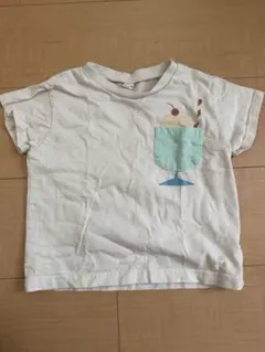アイスクリーム柄 ポケットTシャツ 100cm アプレレクール