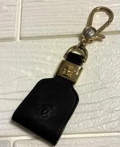 ヴェルサーチ Gianni Versace レザー キーホルダー 黒