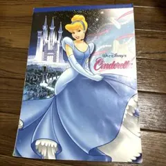 ディズニー シンデレラ メモ帳 大型 walt Disney's 平成レトロ