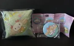 くら寿司 シナモロール クッションチャーム① &缶バッジ④カプチーノ【未開封】