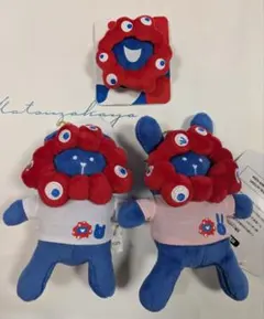 エキスポ2025CRAFTHOLIC　うさぎくま　ミャクミャクぬいバッジフェイス