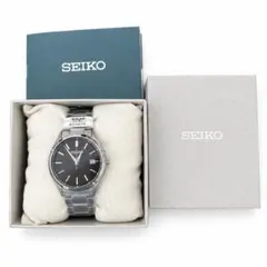 상태좋음 SEIKO ソーラー 腕時計 メンズ ブラック文字盤 稼働品♤