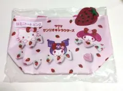 サクマ×サンリオキャラクターズ ミニトート ピンク キティマイメロ クロミ