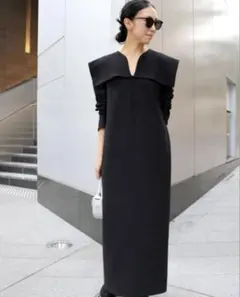 MARIA class パールつきジャガードワンピース