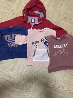 子供用フード付きジャケットとTシャツセット