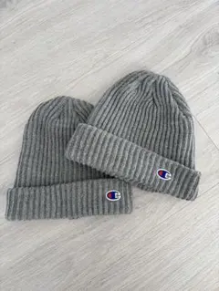 Champion グレー ニット帽 2個セット