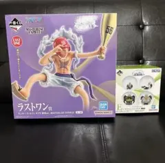 ワンピース 一番くじ　思い描く未来　ラストワン　ルフィ　E賞　ミホーク　おまけ