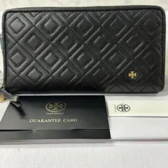新品同様‼️ トリーバーチ　財布　長財布　キルティング　ラウンドファスナー