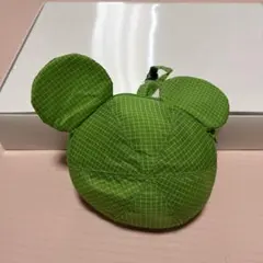 耳付き緑色トートバッグ