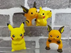 【美品】　ポケモンキッズ　指人形　ピカチュウ　ライチュウ　ピカチュウ&ライチュウ