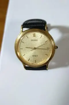 SEIKO DOLCE ゴールド レザー 時計