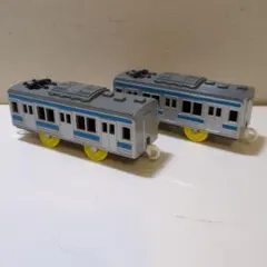 プラレール 205系 スカイブルー 中間車 2両
