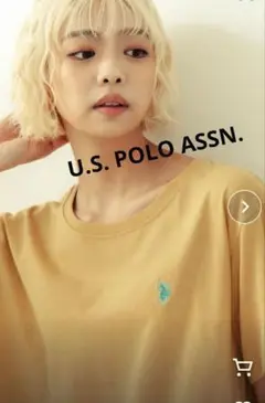 U.S. POLO ASSN. クロップドT　マスタードイエロー