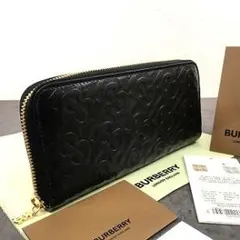 未使用品 BURBERRY ラウンドファスナー長財布 TBモノグラム 153 - メルカリ