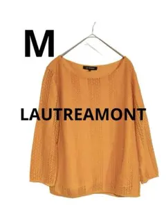 ロートレアモン LAUTREAMONT 五分袖オレンジトップス【M】#