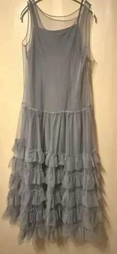 COCODEAL ココディール　チュールワンピース　グレー　チュールドレス