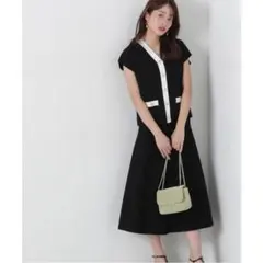 新品タグ付き！PBD　ニットベストセットアップ ブラック