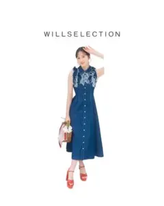 WILLSELECTION デニムフリルワンピースのサムネイル