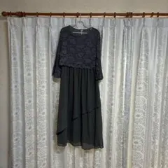 値下げ　レーストップス　切替ワンピース　　フォーマル