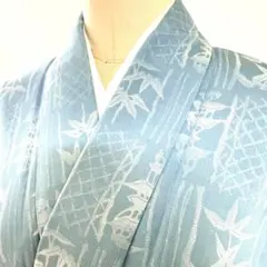 6k1051 着物 正絹 単衣 結城紬 ベージュ グレー 茶色 花柄 和装 - メルカリ