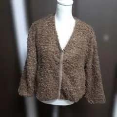 超ギリギリお値下げ、YECCA VECCA ブラウン ノーカラージャケット