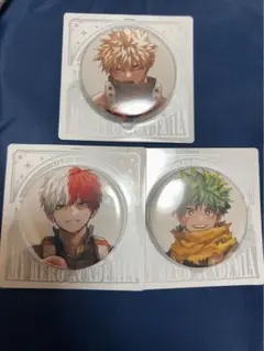 ヒロアカ ジャンプショップ 爆豪勝己 轟焦凍 緑谷出久 缶バッジ 3個セット