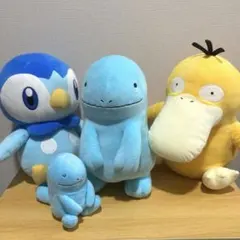 みずタイプポケモン ぬいぐるみ 4点セット 新品 大きめ