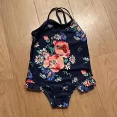 GAP フラワープリント水着 106cm ネイビー