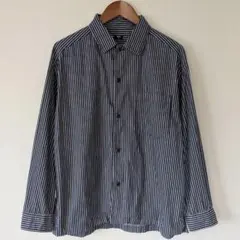 UNIQLO（ユニクロ）シャツジャケット　ストライプ　長袖　M