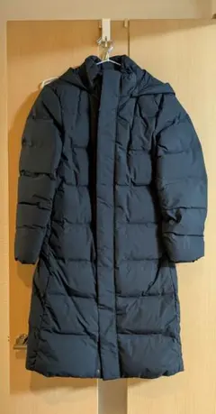 UNIQLO シームレスダウンロングコート ネイビー XS