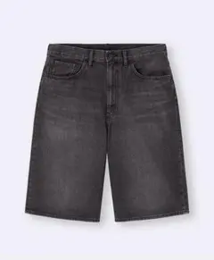 GU ダークグレー ジョーツ デニムハーフパンツM