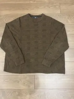 HARE ブラウン チェック柄 ニットセーターのサムネイル