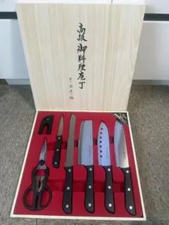 高級御料理庖丁 6点セット 木箱入りのサムネイル