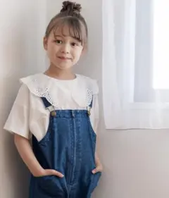 グローバルワーク　レース襟　Tシャツ　ピーターパン襟 半袖のサムネイル