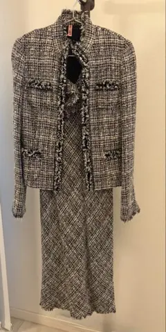 ANAYI （美品）ツイードジャケットとワンピース（新品）のセット